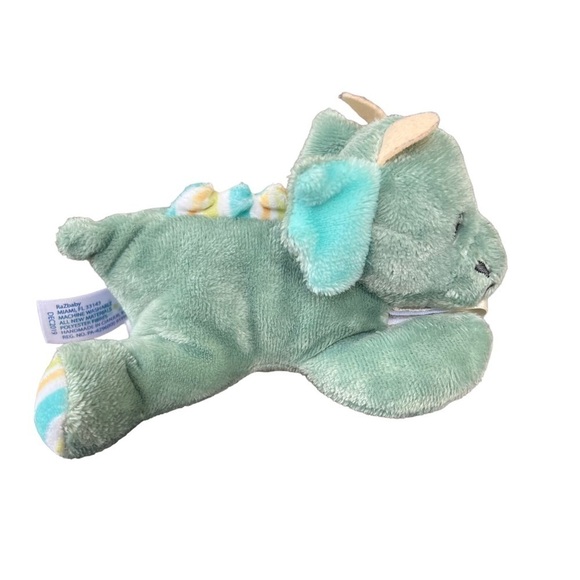 RaZbaby teether toy holder stuffed animal plush dragon - Picture 4 of 8